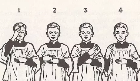 sign of the cross in latin
